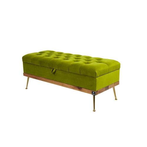 Kufer Pikowany CHESTERFIELD Zielony  / Model QD-5 Rozmiary od 50 cm do 140 cm