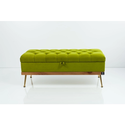 Kufer Pikowany CHESTERFIELD Zielony  / Model QD-5 Rozmiary od 50 cm do 140 cm