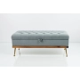 Kufer Pikowany CHESTERFIELD Popiel / Model QD-5 Rozmiary od 50 cm do 140 cm