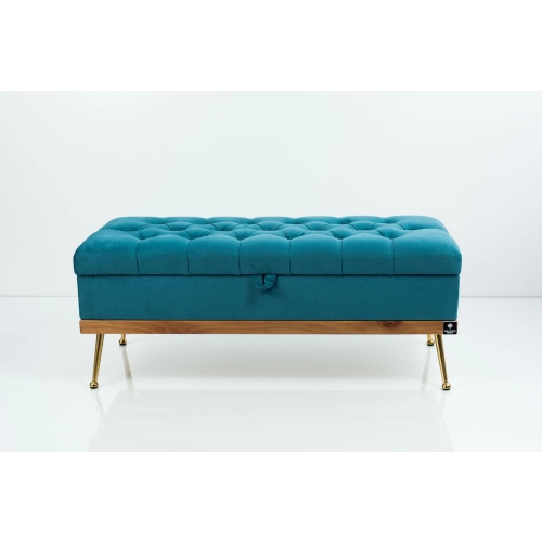 Kufer Pikowany CHESTERFIELD Turkus / Model QD-5 Rozmiary od 50 cm do 140 cm