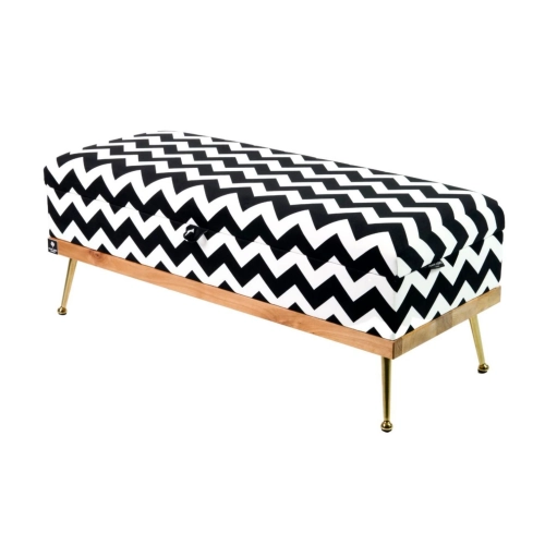 Kufer Tapicerowany Zygzak Classic 01 / Model QD-5 Rozmiary od 50 cm do 200 cm