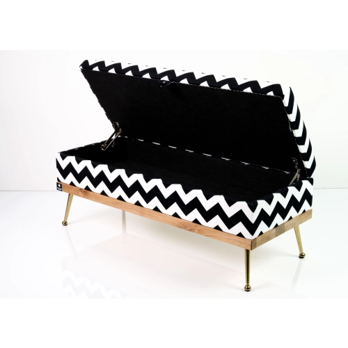 Kufer Tapicerowany Zygzak Classic 01 / Model QD-5 Rozmiary od 50 cm do 200 cm