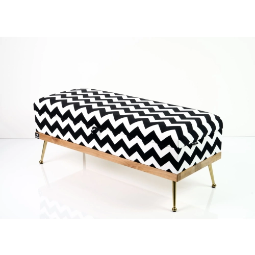 Kufer Tapicerowany Zygzak Classic 01 / Model QD-5 Rozmiary od 50 cm do 200 cm