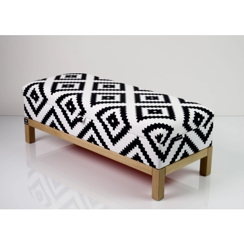 Kufer Tapicerowany Etno Pixel Duży 01 / Model QD-7 Rozmiary od 50 cm do 200 cm