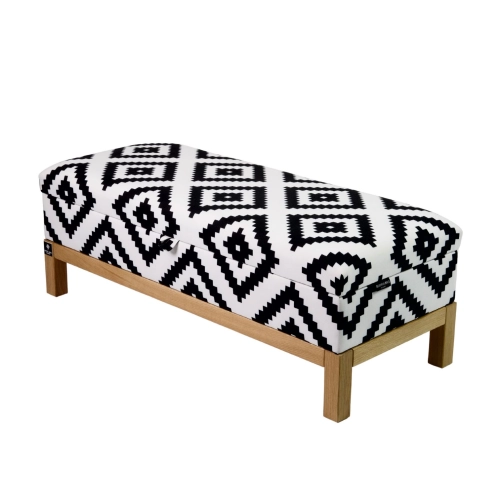 Kufer Tapicerowany Etno Pixel Duży 01 / Model QD-7 Rozmiary od 50 cm do 200 cm