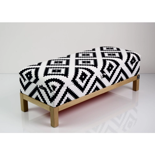 Kufer Tapicerowany Etno Pixel Duży 01 / Model QD-7 Rozmiary od 50 cm do 200 cm