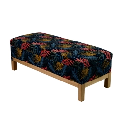 Kufer Tapicerowany Kolorowe Liście 01 / Model QD-7 Rozmiary od 50 cm do 200 cm