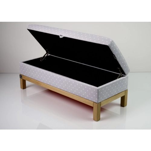 Kufer Tapicerowany Kropki 01 / Model QD-7 Rozmiary od 50 cm do 200 cm