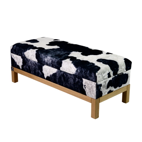 Kufer Tapicerowany Krowa 02 / Model QD-7 Rozmiary od 50 cm do 200 cm