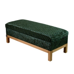 Kufer Tapicerowany Liście Ardeco 03 / Model QD-7 Rozmiary od 50 cm do 200 cm