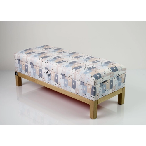 Kufer Tapicerowany Misie 01 / Model QD-7 Rozmiary od 50 cm do 200 cm