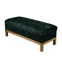 Kufer Tapicerowany Wachlarze Artdeco 03 / Model QD-7 Rozmiary od 50 cm do 200 cm