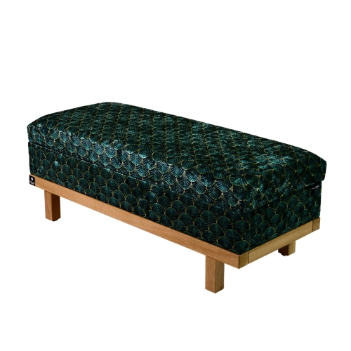 Kufer Tapicerowany Wachlarze Artdeco 03 / Model QD-8 Rozmiary od 50 cm do 200 cm