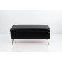 Kufer Tapicerowany Czarna Ekoskóra / Model QG-1 Rozmiary od 50 cm do 200 cm