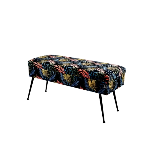 Kufer Tapicerowany Kolorowe Liście 01 / Model QG-2 Rozmiary od 50 cm do 140 cm