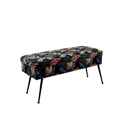 Kufer Tapicerowany Kolorowe Liście 01 / Model QG-2 Rozmiary od 50 cm do 140 cm