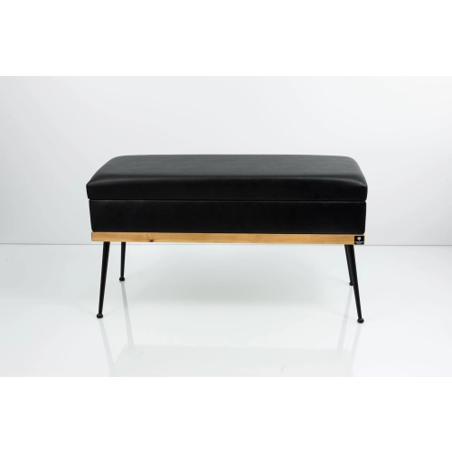 Kufer Tapicerowany Ekoskóra Czarny / Model QG-3 Rozmiary od 50 cm do 140 cm