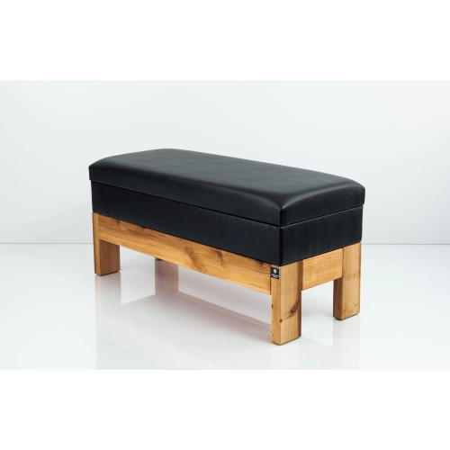 Kufer Tapicerowany Ekoskóra Czarna / Model QG-1 Rozmiary od 50 cm do 200 cm