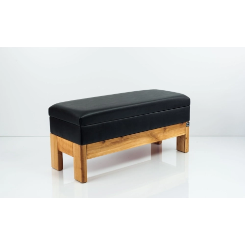 Kufer Tapicerowany Ekoskóra Czarna / Model QG-1 Rozmiary od 50 cm do 200 cm