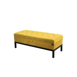Kufer Skrzynia Pikowany Cytrynowa Żółcień / Model QM-13 Rozmiary od 50 cm do 200 cm