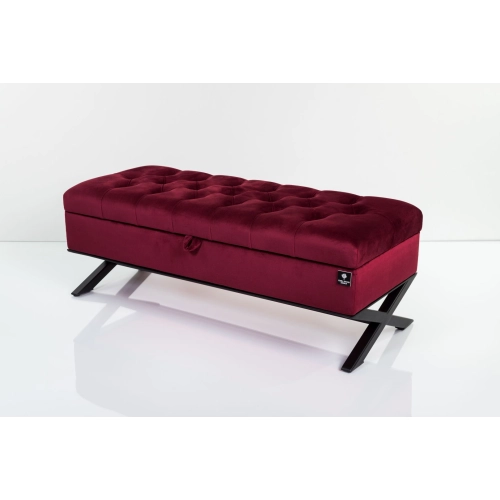 Kufer Skrzynia Pikowany Bordowy / Model QM-14 Rozmiary od 50 cm do 200 cm