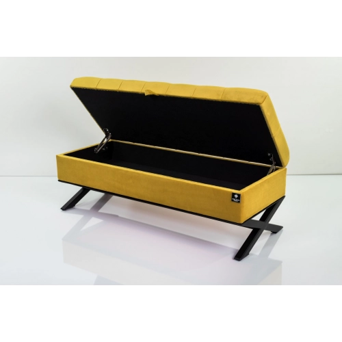 Kufer Skrzynia Pikowany Cytrynowa Żółcień / Model QM-14 Rozmiary od 50 cm do 200 cm