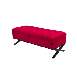 Kufer Skrzynia Pikowany Czerwony / Model QM-14 Rozmiary od 50 cm do 200 cm