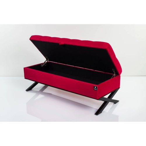 Kufer Skrzynia Pikowany Czerwony / Model QM-14 Rozmiary od 50 cm do 200 cm