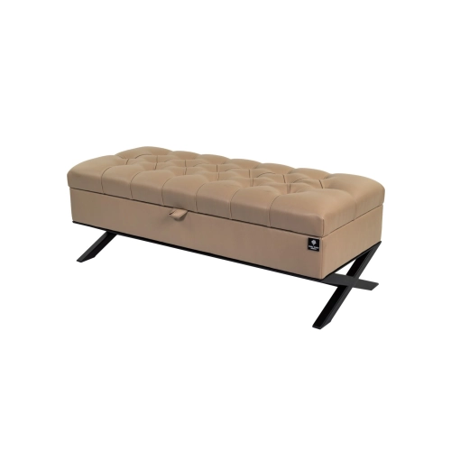 Kufer Skrzynia Pikowany Beż / Model QM-14 Rozmiary od 50 cm do 200 cm