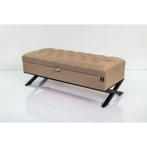 Kufer Skrzynia Pikowany Beż / Model QM-14 Rozmiary od 50 cm do 200 cm