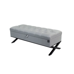 Kufer Skrzynia Pikowany Popiel / Model QM-14 Rozmiary od 50 cm do 200 cm