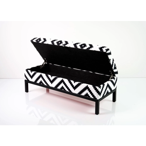 Kufer Tapicerowany Tkanina Etno Pixel Duży 01 / Model QM-2 Rozmiary od 50 cm do 200 cm