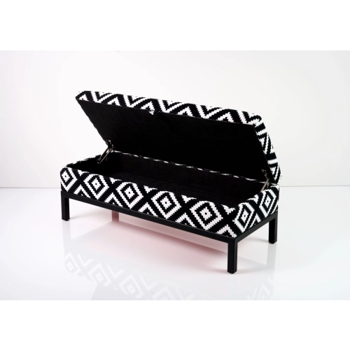 Kufer Tapicerowany Tkanina Etno Pixel Mały 01 / Model QM-2 Rozmiary od 50 cm do 200 cm