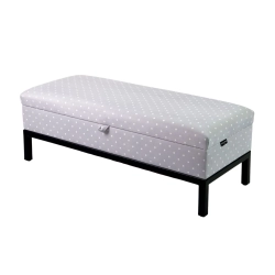 Kufer Tapicerowany Tkanina Kropki 01 / Model QM-2 Rozmiary od 50 cm do 200 cm