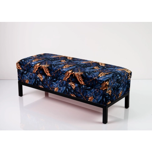 Kufer Tapicerowany Tkanina Monstera 03 / Model QM-2 Rozmiary od 50 cm do 200 cm