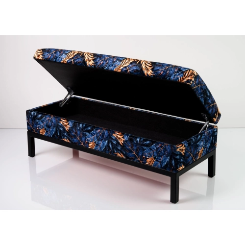 Kufer Tapicerowany Tkanina Monstera 03 / Model QM-2 Rozmiary od 50 cm do 200 cm