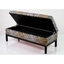 Kufer Tapicerowany Tkanina Panterka 04 / Model QM-2 Rozmiary od 50 cm do 200 cm