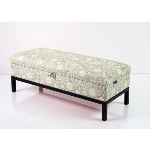 Kufer Tapicerowany Tkanina Sarenki 01 / Model QM-2 Rozmiary od 50 cm do 200 cm