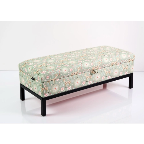 Kufer Tapicerowany Tkanina Sarenki 01 / Model QM-2 Rozmiary od 50 cm do 200 cm