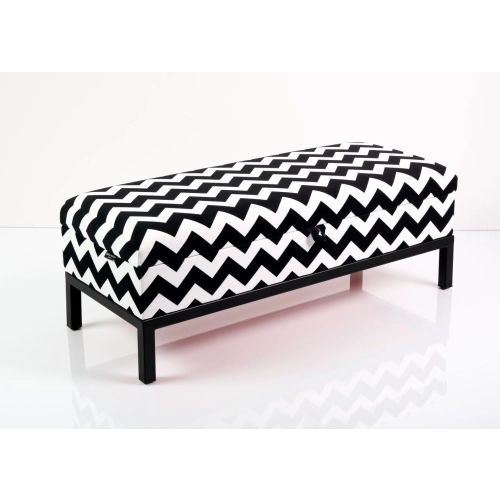 Kufer Tapicerowany Tkanina ZYGZAK CLASSIC 01/ Model QM-2 Rozmiary od 50 cm do 200 cm