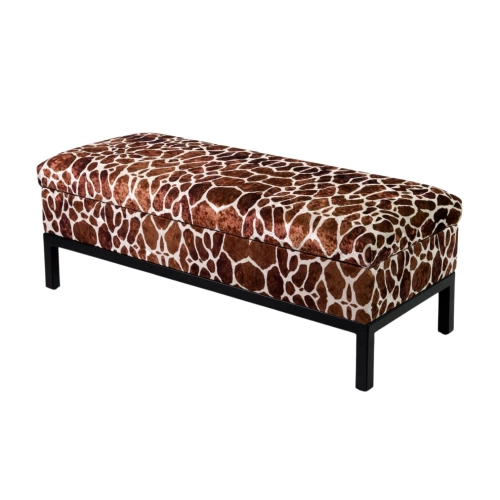 Kufer Tapicerowany Tkanina Żyrafa 01 / Model QM-2 Rozmiary od 50 cm do 200 cm