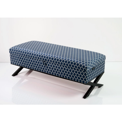 Kufer Tapicerowany Tkanina Arabeska Crush Velvet 04 / Model QM-3 Rozmiary od 50 cm do 200 cm