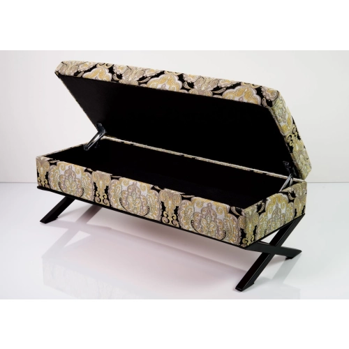 Kufer Tapicerowany Tkanina Bombaj 561 / Model QM-3 Rozmiary od 50 cm do 200 cm