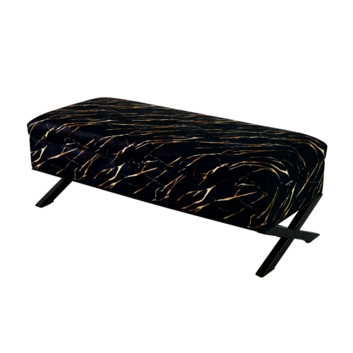 Kufer Tapicerowany Tkanina Marmur 02 / Model QM-3 Rozmiary od 50 cm do 200 cm