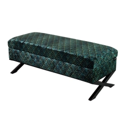 Kufer Tapicerowany Tkanina Romby Artdeco 01 / Model QM-3 Rozmiary od 50 cm do 200 cm