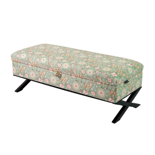 Kufer Tapicerowany Sarenki 01 / Model QM-3 Rozmiary od 50 cm do 200 cm