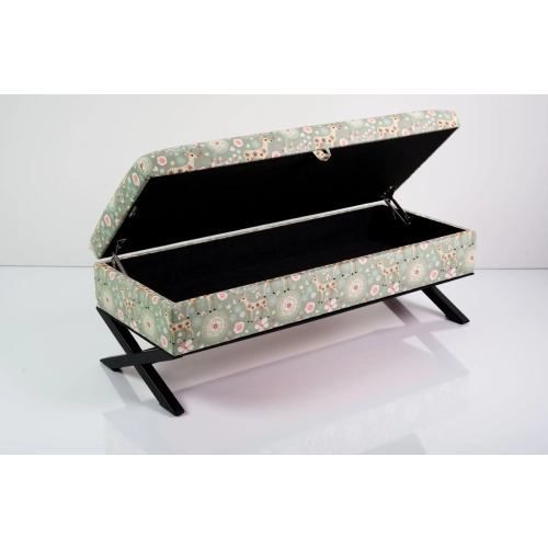 Kufer Tapicerowany Sarenki 01 / Model QM-3 Rozmiary od 50 cm do 200 cm