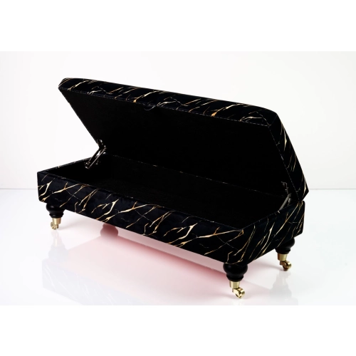 Kufer Tapicerowany Marmur 02 / Model QM-7 Rozmiary od 50 cm do 200 cm