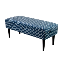 Kufer Tapicerowany Tkanina Arabeska Crush Velvet 04 / Model QM-9 Rozmiary od 50 cm do 200 cm