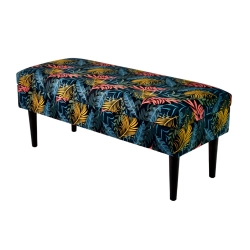 Kufer Tapicerowany Kolorowe Liście 01 / Model QM-9 Rozmiary od 50 cm do 200 cm